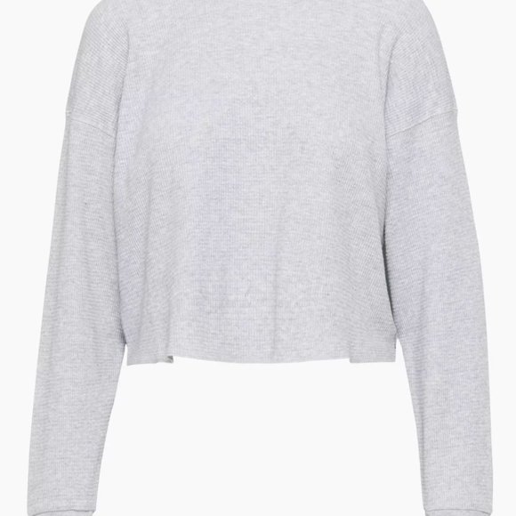 TNA Cropped Waffle Crew Long-Sleeve Shirt Size XS - Picture 1 of 5